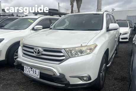 White 2012 Toyota Kluger Wagon KX-S (fwd)