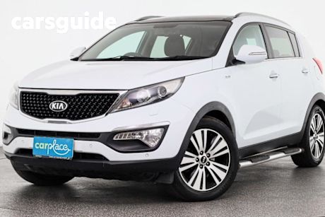 White 2015 Kia Sportage Wagon Platinum (awd)