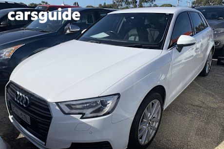 White 2017 Audi A3 Hatchback 1.4 Tfsi Sportback COD