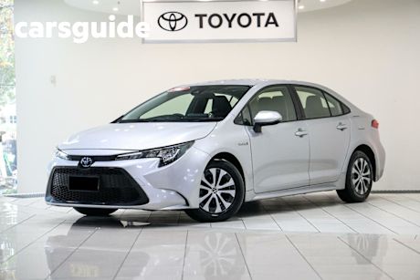 Silver 2020 Toyota Corolla Sedan Ascent Sport (hybrid)