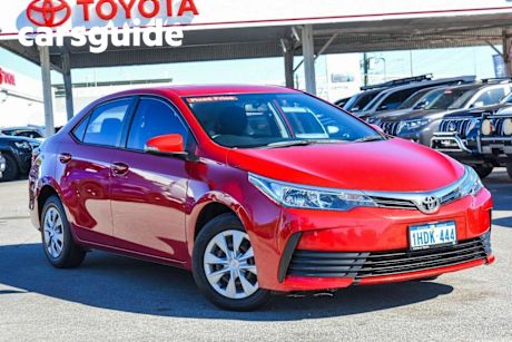 Red 2018 Toyota Corolla Sedan Ascent