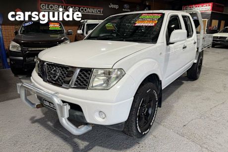 White 2012 Nissan Navara Ute Tray