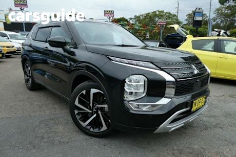 Black 2022 Mitsubishi Outlander Wagon Exceed Tourer 7 Seat (awd)