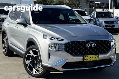 Silver 2022 Hyundai Santa FE Wagon Elite Crdi (awd)
