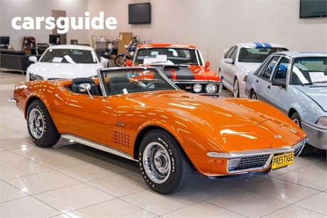 Yellow 1971 Chevrolet Corvette Roadster Stingray