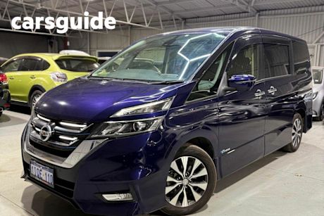 Blue 2017 Nissan Serena Wagon HIGHWAY STAR G (HYBRID) C26