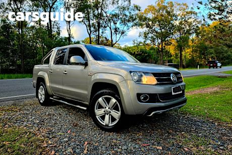 Tan 2011 Volkswagen Amarok Dual Cab Utility TDI400 (4X4)