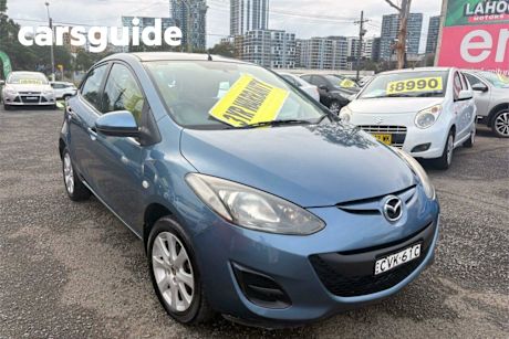Blue 2014 Mazda 2 Hatchback NEO Sport