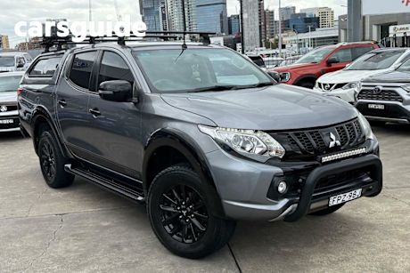 Grey 2018 Mitsubishi Triton Dual Cab Utility GLS (4X4) Blackline
