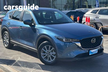 Blue 2023 Mazda CX-5 Wagon Maxx Sport (awd)