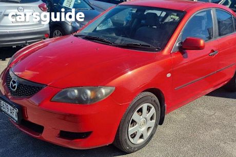 Red 2004 Mazda 3 Sedan Maxx