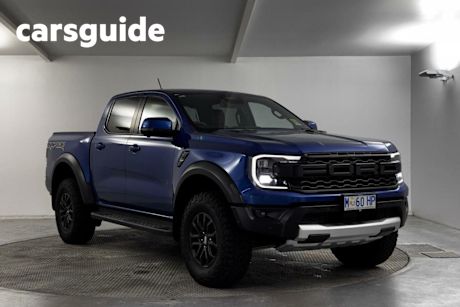 Blue 2024 Ford Ranger Ute Tray Raptor FullTime 4WD DR