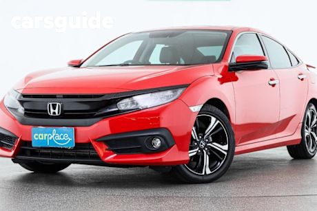 Red 2018 Honda Civic Sedan RS