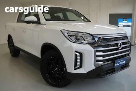 White 2024 Ssangyong Musso Crew Cab Pickup Ultimate LUX