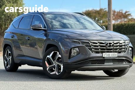 Grey 2021 Hyundai Tucson Wagon Highlander (awd)