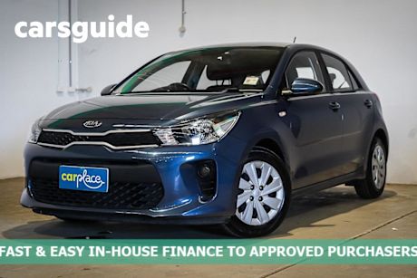Blue 2019 Kia RIO Hatchback S
