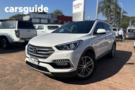 White 2016 Hyundai Santa FE Wagon Highlander Crdi (4X4)