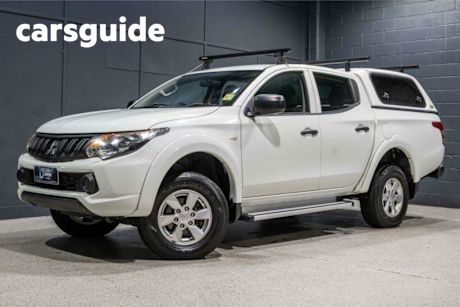 White 2017 Mitsubishi Triton Dual Cab Utility GLX Plus (4X4)