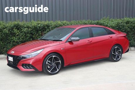 Red 2022 Hyundai I30 Sedan N Line