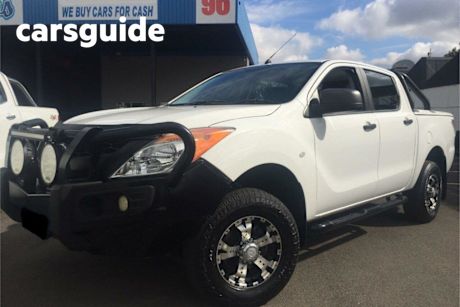 White 2013 Mazda BT-50 Dual Cab Utility XT (4X4)