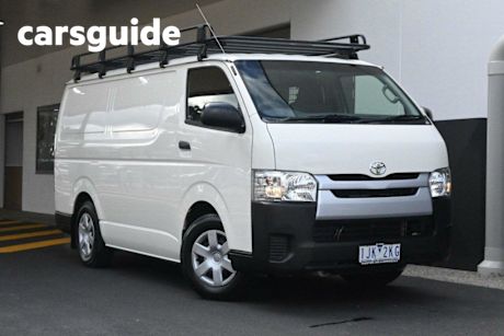 White 2017 Toyota Hiace Van LWB