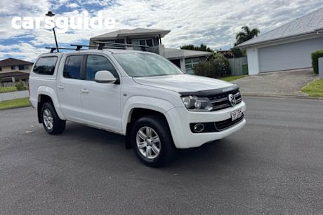 White 2012 Volkswagen Amarok Dual Cab Utility TDI420 Highline (4X4)