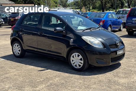 Black 2011 Toyota Yaris Hatchback YR
