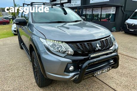 Grey 2018 Mitsubishi Triton Dual Cab Utility GLS (4X4) Blackline