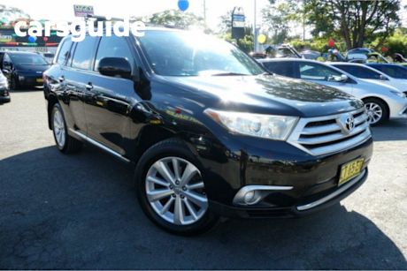 Black 2012 Toyota Kluger Wagon Grande (4X4)