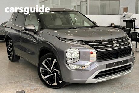 Grey 2022 Mitsubishi Outlander Wagon Phev Exceed 5+2 Seat (awd)