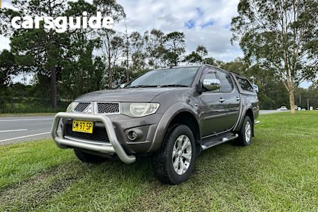 Grey 2013 Mitsubishi Triton Double Cab Utility GLX-R (4X4)