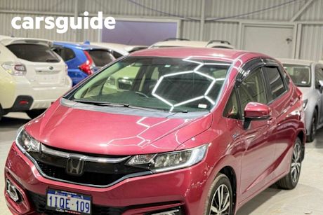 Red 2017 Honda Fit Hatch (HYBRID) F GP5