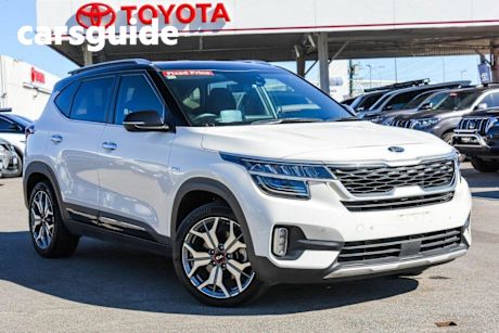 White 2020 Kia Seltos Wagon GT Line (awd) (two-Tone)