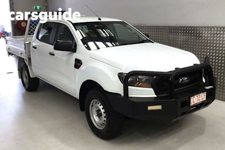 White 2017 Ford Ranger Crew Cab Chassis XL 3.2 (4X4)