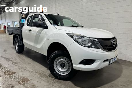White 2018 Mazda BT-50 Freestyle Cab Chassis XT (4X4)