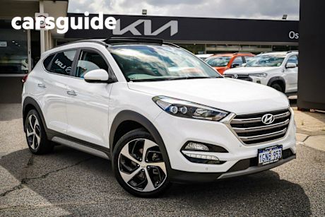 White 2018 Hyundai Tucson Wagon Highlander (awd) Beige