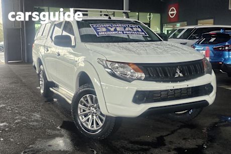 White 2018 Mitsubishi Triton Dual Cab Utility GLX (4X4)