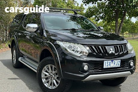 Black 2017 Mitsubishi Triton Dual Cab Utility GLS (4X4)