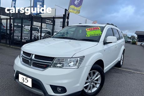 White 2014 Dodge Journey Wagon SXT