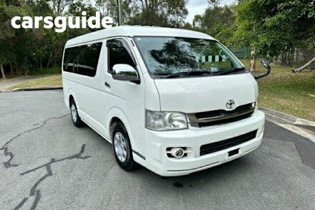 White 2009 Toyota Hiace Commercial