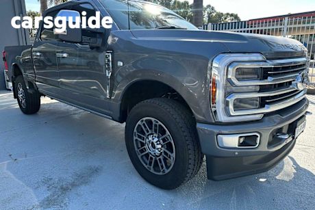 Grey 2024 Ford F350 Ute Tray Limited