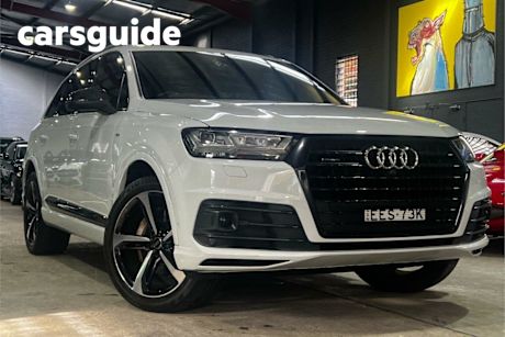 White 2019 Audi Q7 Wagon 50 TDI Quattro