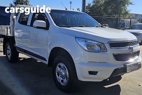 White 2015 Holden Colorado Crew Cab Chassis LS (4X4)
