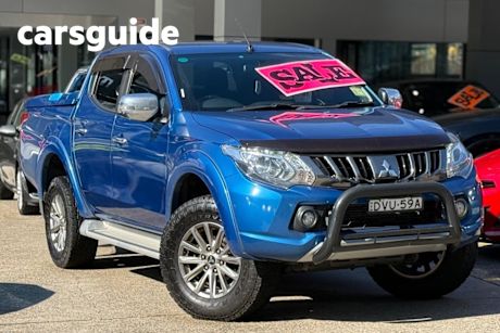 Blue 2018 Mitsubishi Triton Dual Cab Utility GLS (4X4)
