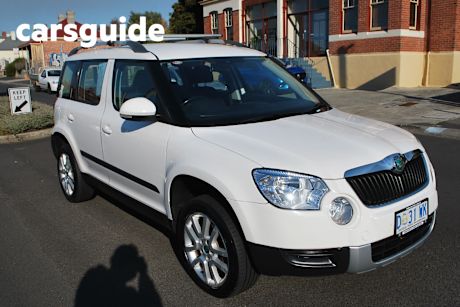 White 2012 Skoda Yeti Wagon 112 TSI (4X4)