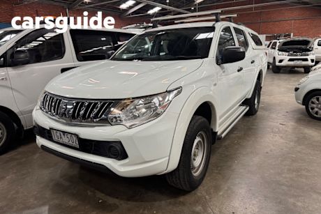 White 2015 Mitsubishi Triton Dual Cab Utility GLX