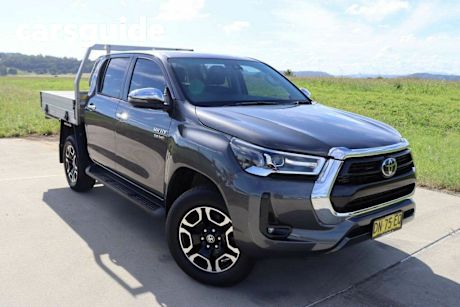 Grey 2023 Toyota Hilux Double Cab Chassis SR5 (4X4)