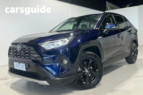 Blue 2019 Toyota RAV4 Wagon Cruiser 2WD Hybrid