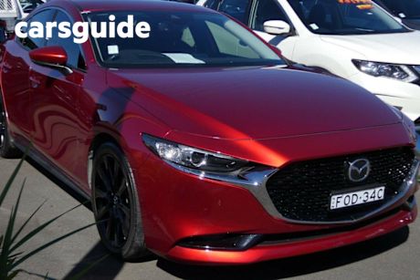 Red 2020 Mazda 3 Sedan G20 Touring