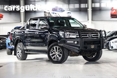 Black 2017 Toyota Hilux Dual Cab Utility SR5 (4X4)